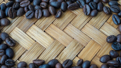 coffee beans frame