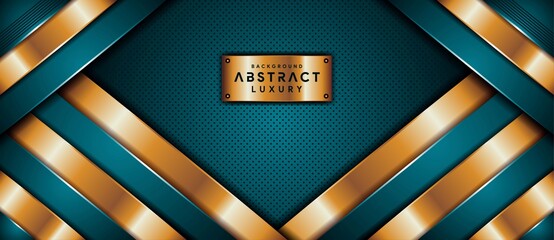 Abstract modern luxury blue textured with overlap layers background