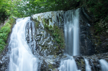 御嶽山のこもれびの滝
