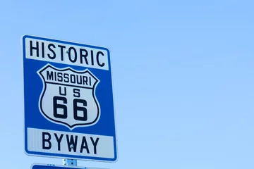 Gordijnen Het teken van Missouri, Historische Route 66, MO de V.S. © Brian Scantlebury
