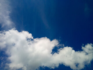 Sky and white clouds As an abstract background