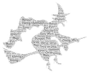 Witch Halloween Word Art