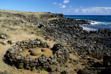 Pito o Te Henua (Navel of the World), Easter Island, Chile