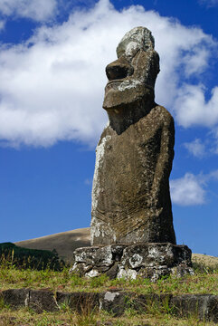 Huri A Urenga (Four Hands Moai), Easter Island, Chile