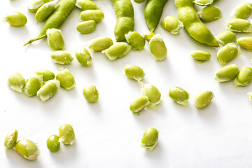 Fresh soybean seeds