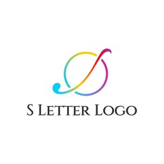 Elegant Colorful S Letter Logo Design