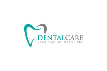 dental care logo and icon vector illustration