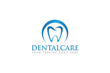 dental care logo and icon vector illustration