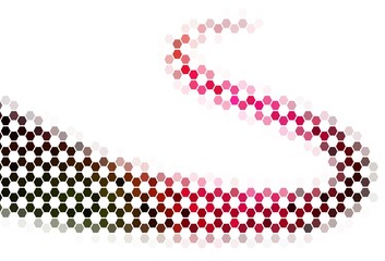 Light Purple vector texture with colorful hexagons.