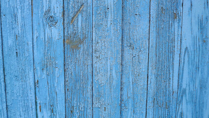 the old Board painted with blue paint