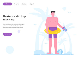 web landing page holiday time