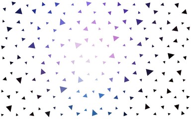 Dark Pink, Blue vector  abstract mosaic pattern. Creative illustration in halftone style with triangles. Best triangular design for your business.