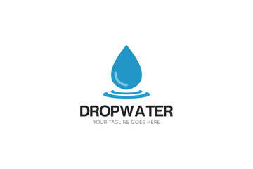 modern drop water logo and icon vector illustration