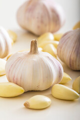 Close-up of garlic and garlic