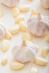 Close-up of garlic and garlic