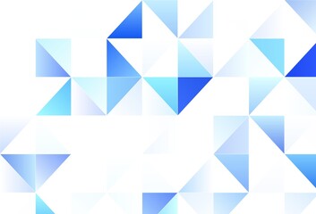 Light vector template with crystals, triangles.