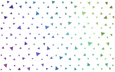 Light Multicolor vector  low poly background. Colorful abstract illustration with triangles. Completely new template for your banner.