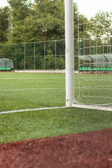 Obraz premium Castle pole at football stadium