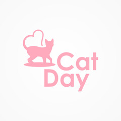 Happy Cat Day Vector Design Illustration For Celebrate Moment