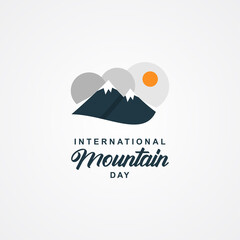 International Mountain Day Vector Design Illustration For Celebrate Moment