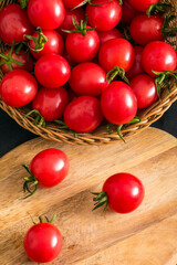 Fresh plump cherry tomatoes