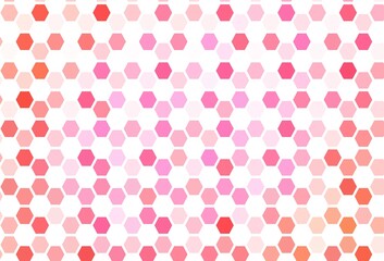 Light BLUE vector pattern with colorful hexagons.