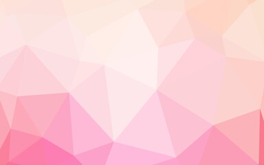 Light Purple, Pink vector shining triangular cover. Geometric illustration in Origami style with gradient.  A new texture for your web site.