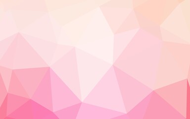 Obraz premium Light Purple, Pink vector shining triangular cover. Geometric illustration in Origami style with gradient. A new texture for your web site.