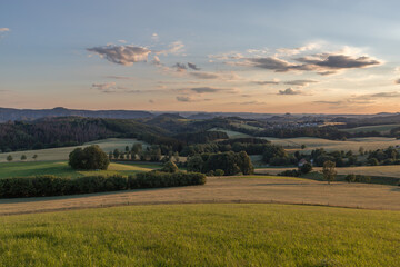 Sonnenuntergang in der Sächsischen Schweiz