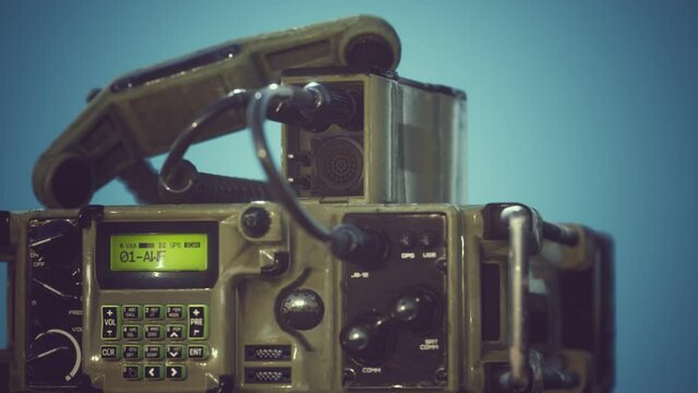 Military radio communication control panel