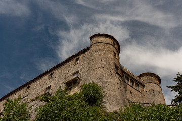 Carpinone, Molise, Isernia. The  medieval castle. 