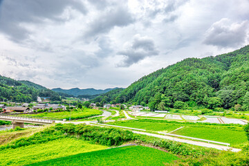 Fototapeta na wymiar 【ふるさとイメージ】日本の里山風景