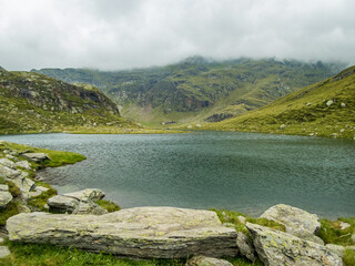 Sponser lakes in the Meraner Land in the Texelgruppe nature park