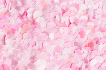 Spring light pink textile petals pattern