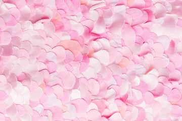 Spring pink textile petals pattern