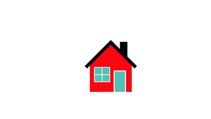 House flat icon. flat style illustration