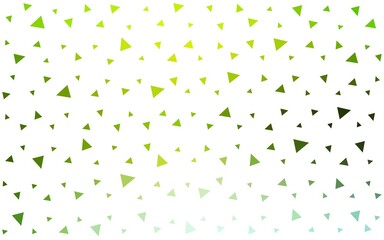 Light Green vector  triangle mosaic background. A sample with polygonal shapes. Brand new style for your business design.
