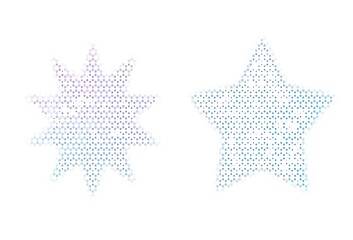 Obraz premium Light pattern with spheres.