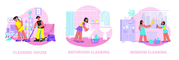 Spring Cleaning Flat Compositions