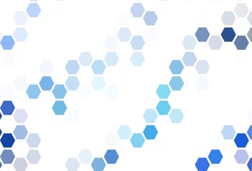 Light Red vector background with set of hexagons.