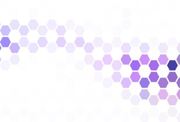 Light Pink vector texture with colorful hexagons.