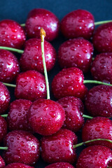 Fresh red cherries