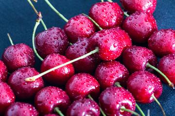 Fresh red cherries