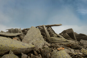 Rocky formations of Glyder Fach, Snowdonia 