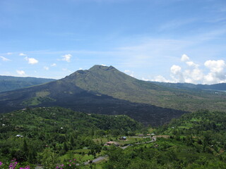Fototapeta na wymiar Batur Volcano and Lake, Lesser Sunda Islands, Indonesia. 