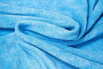 Soft blue towel