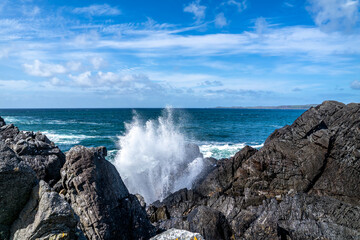 The beautiful coast next to Carrickabraghy Castle - Isle of Doagh, Inishowen, County Donegal - Ireland