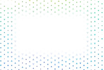 Light template with crystals, triangles.