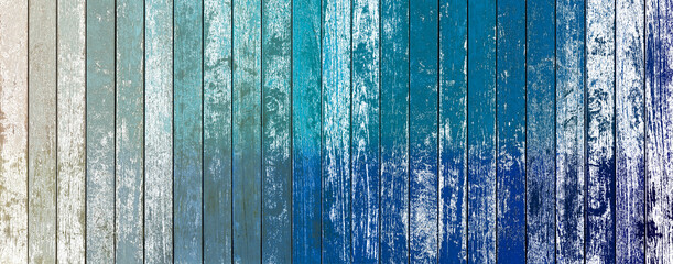 Lambris bois bleu vintage