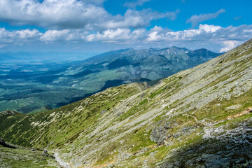 Western Tatras from High Tatras mountains, Slovakia
